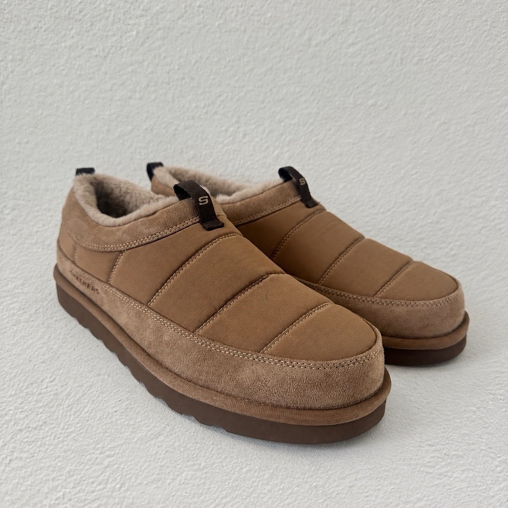 Skechers Men's Slipper Indoor/Outdoor House Shoe Tan NEW Sz 11